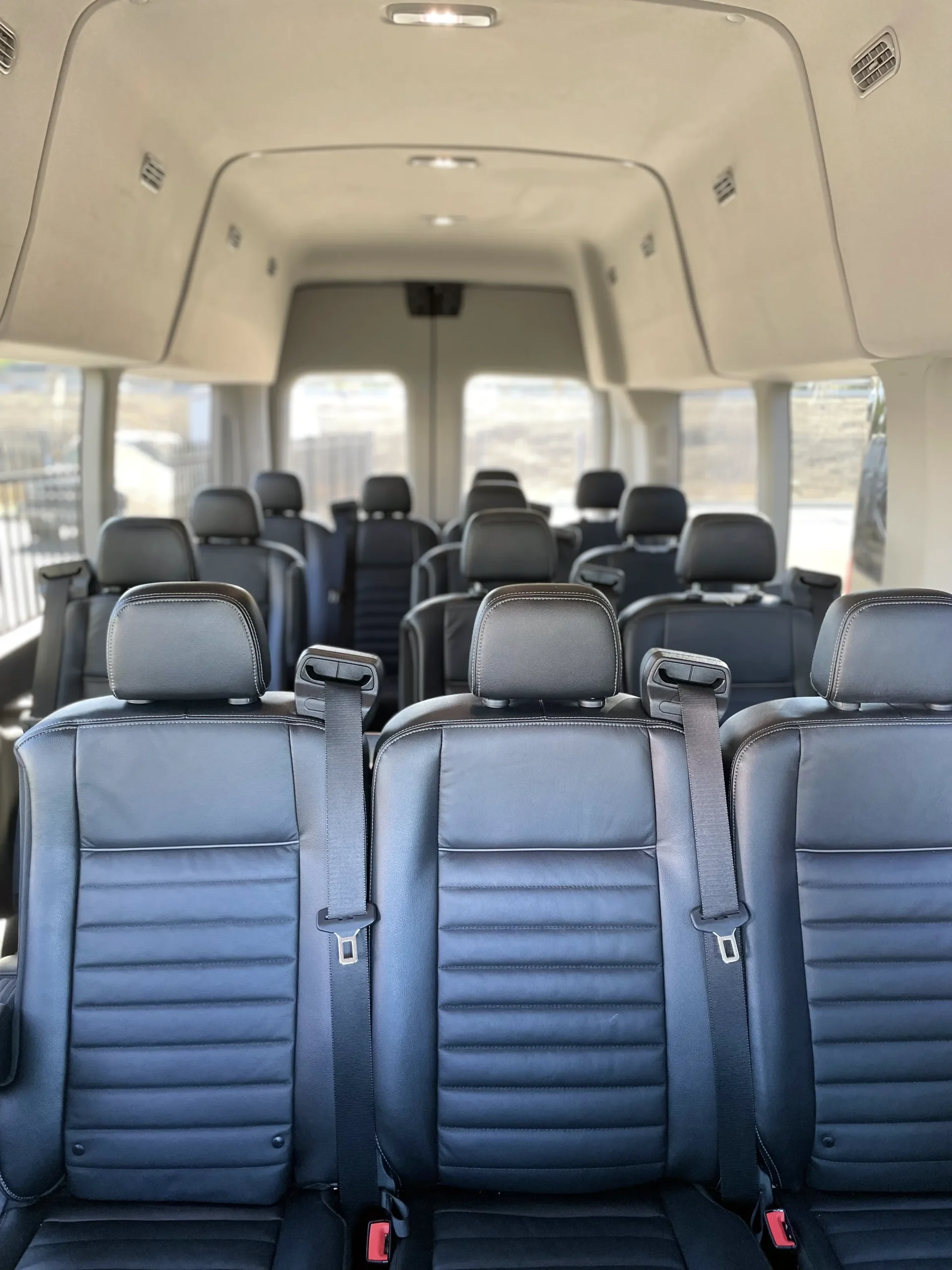 shuttle-interior Suisun City luxury SUV rental